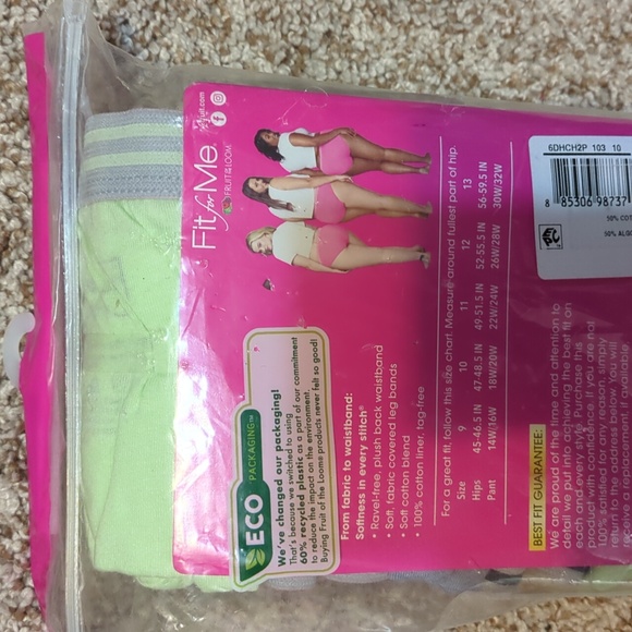 Fruit of the Loom Heather Hi-Cuts Panties - Picture 3 of 5